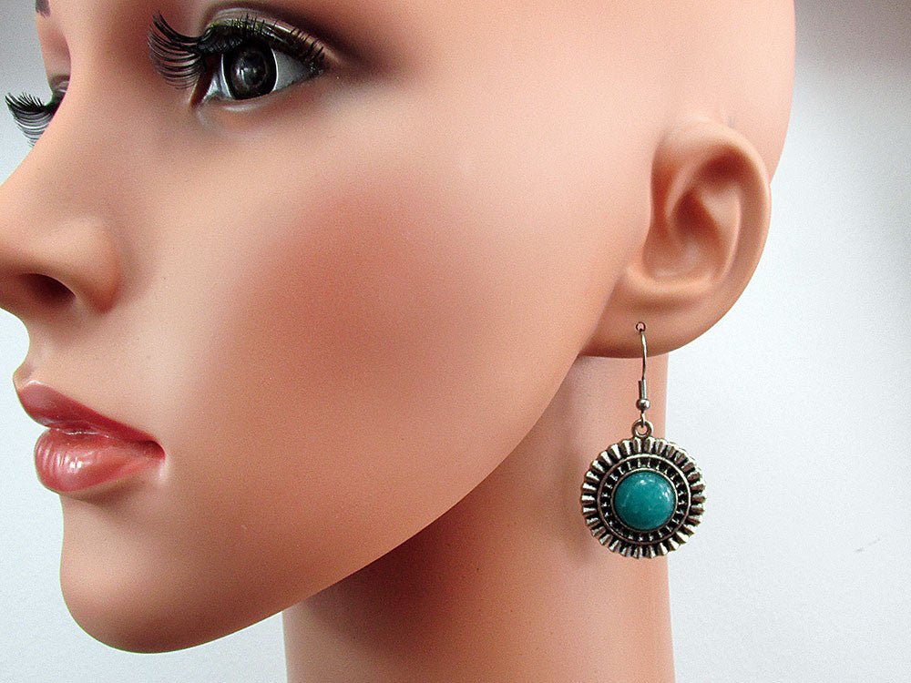 Cercei candelabru model raze cu angelit natural - GlamBazaar.ro