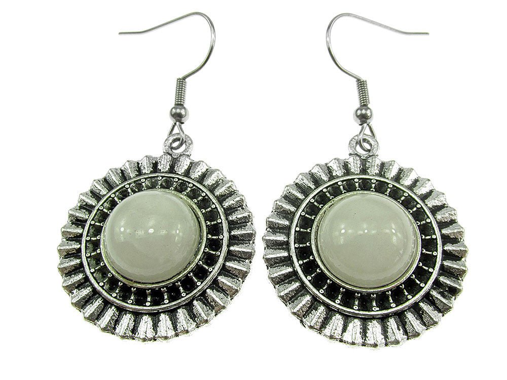 Cercei candelabru model raze cu cuart roz natural - GlamBazaar.ro