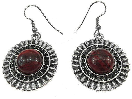 Cercei candelabru model raze cu jasp Moakit - GlamBazaar.ro