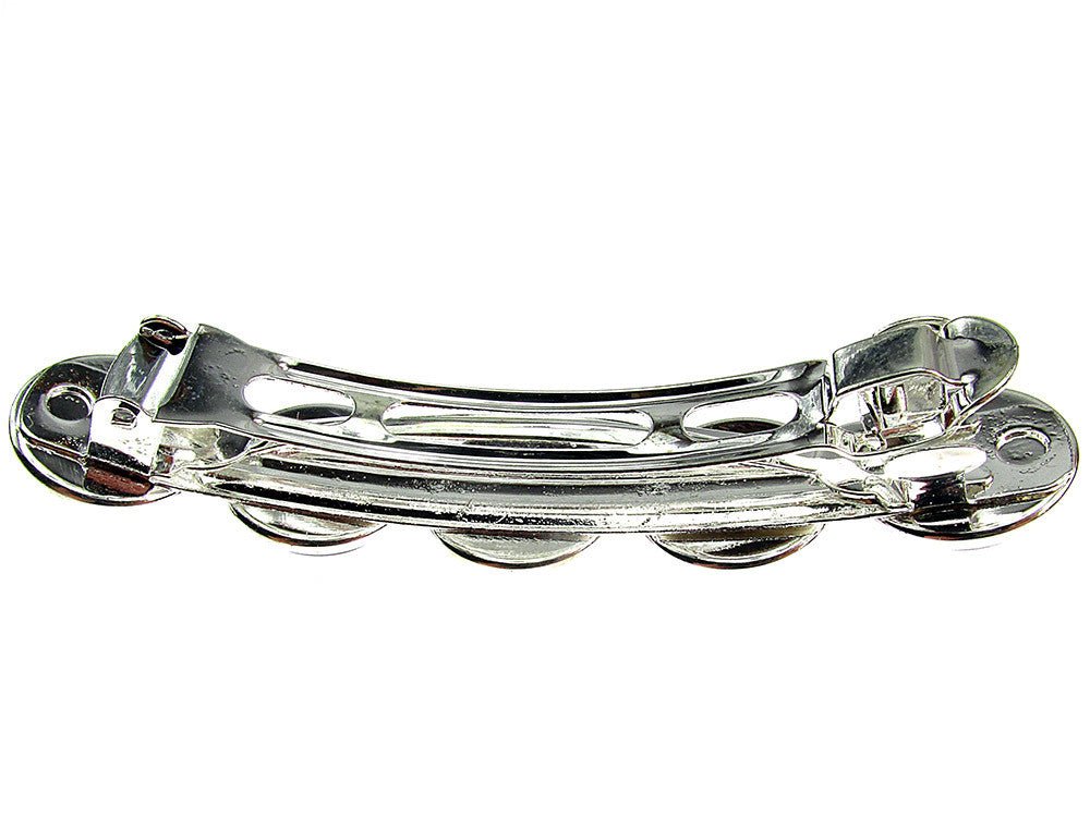 Clama de par cu lapis lazuli si cuart roz - GlamBazaar.ro