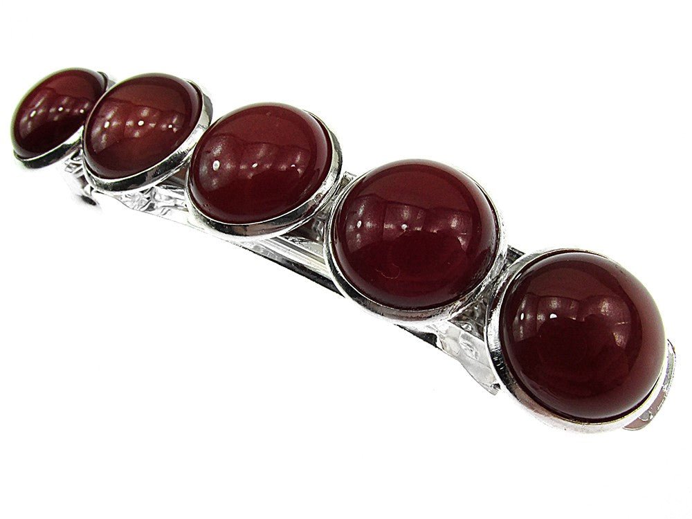 Clama de par cu pietre naturale carneol - GlamBazaar.ro