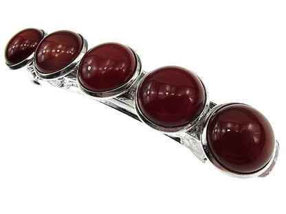 Clama de par cu pietre naturale carneol - GlamBazaar.ro