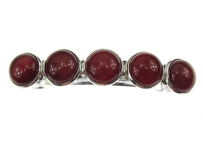 Clama de par cu pietre naturale carneol - GlamBazaar.ro