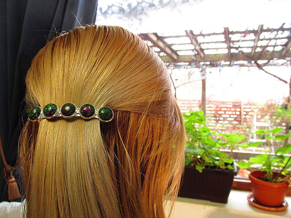 Clama de par cu rubin zoisit - GlamBazaar.ro