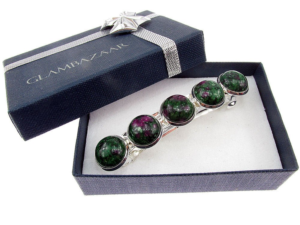 Clama de par cu rubin zoisit - GlamBazaar.ro