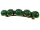 Clama de par vintage cu agate verzi - GlamBazaar.ro