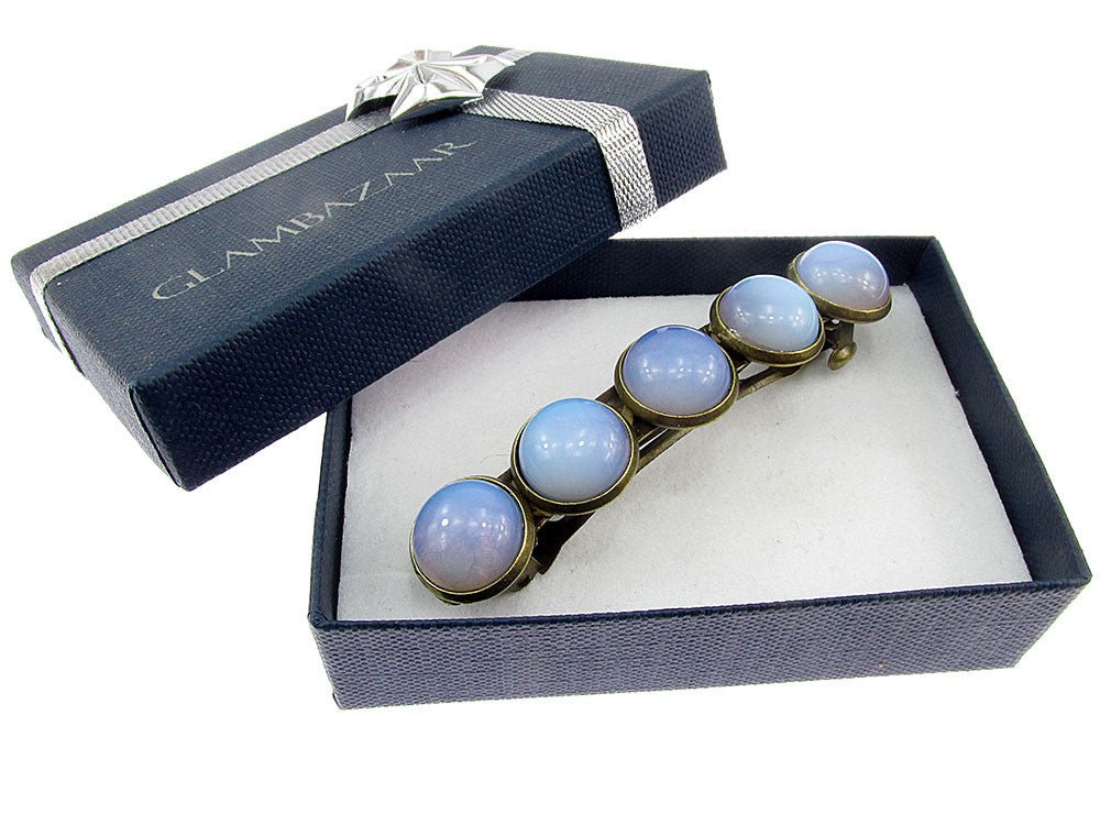 Clama de par vintage cu opalit - GlamBazaar.ro