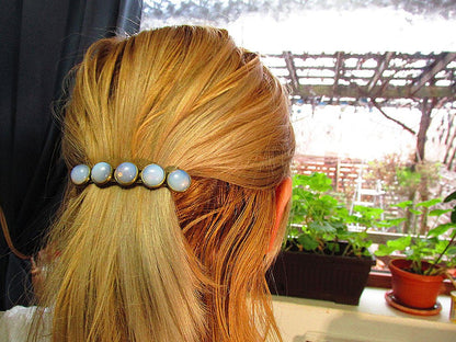 Clama de par vintage cu opalit - GlamBazaar.ro