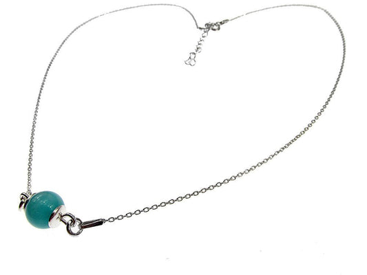 Colier argint cu amazonit natural - GlamBazaar.ro