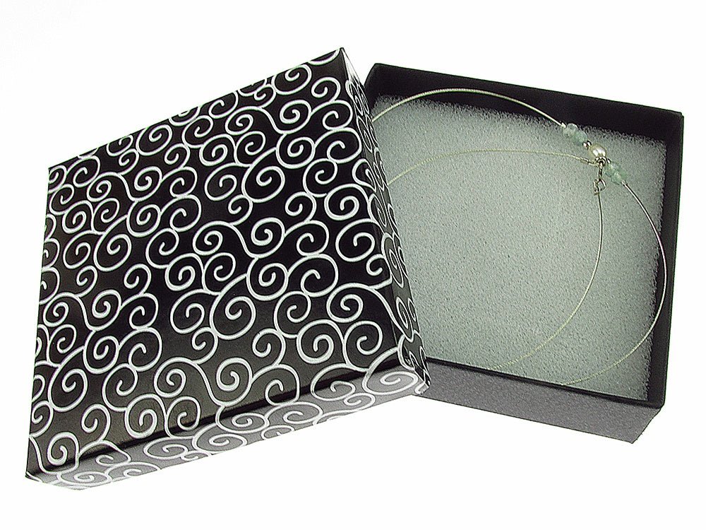 Colier fir argint cu acvamarin fatetat si perla de cultura - GlamBazaar.ro