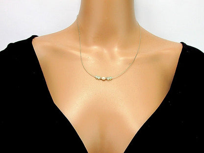 Colier fir argint cu acvamarin fatetat si perla de cultura - GlamBazaar.ro