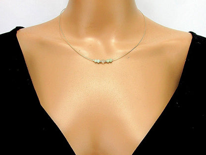 Colier fir argint cu acvamarin si topaz - GlamBazaar.ro