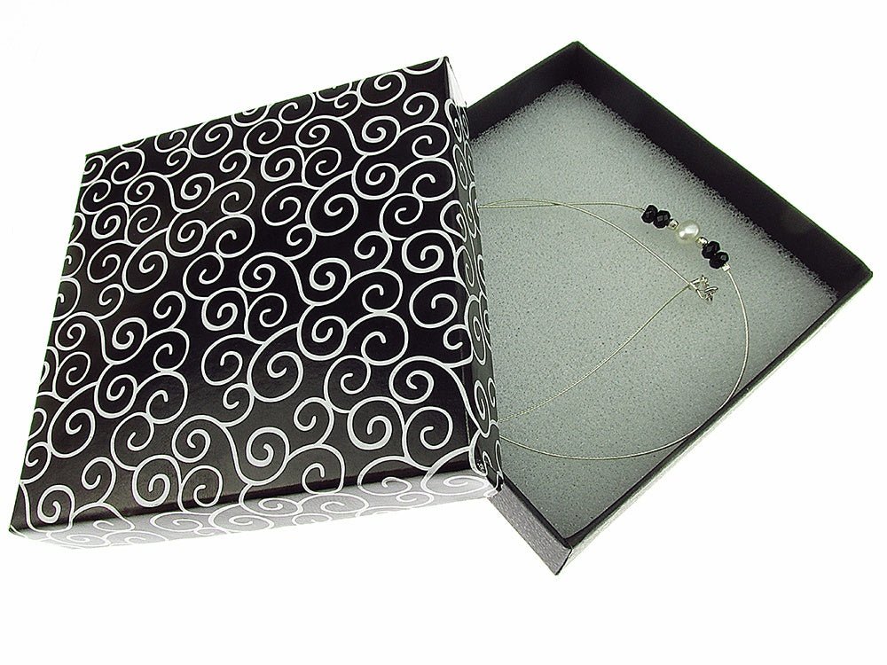 Colier fir argint cu onix fatetat si perla de cultura - GlamBazaar.ro