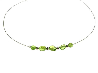 Colier fir argint cu peridot - GlamBazaar.ro