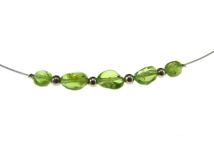 Colier fir argint cu peridot - GlamBazaar.ro