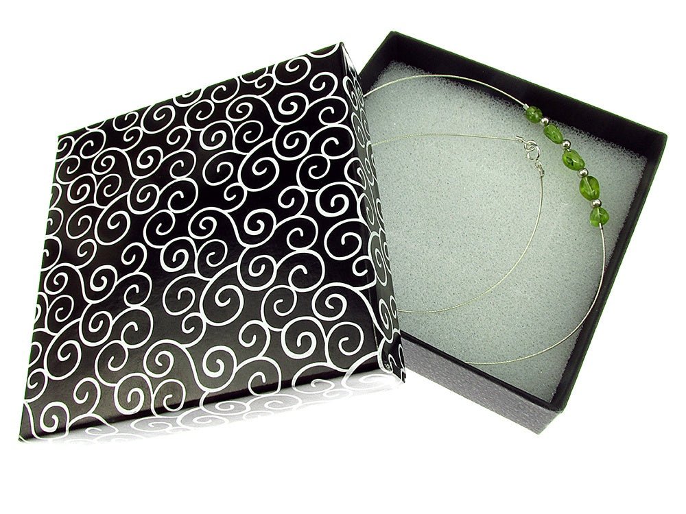 Colier fir argint cu peridot - GlamBazaar.ro