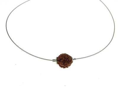 Colier fir argint cu Rudraksha - GlamBazaar.ro