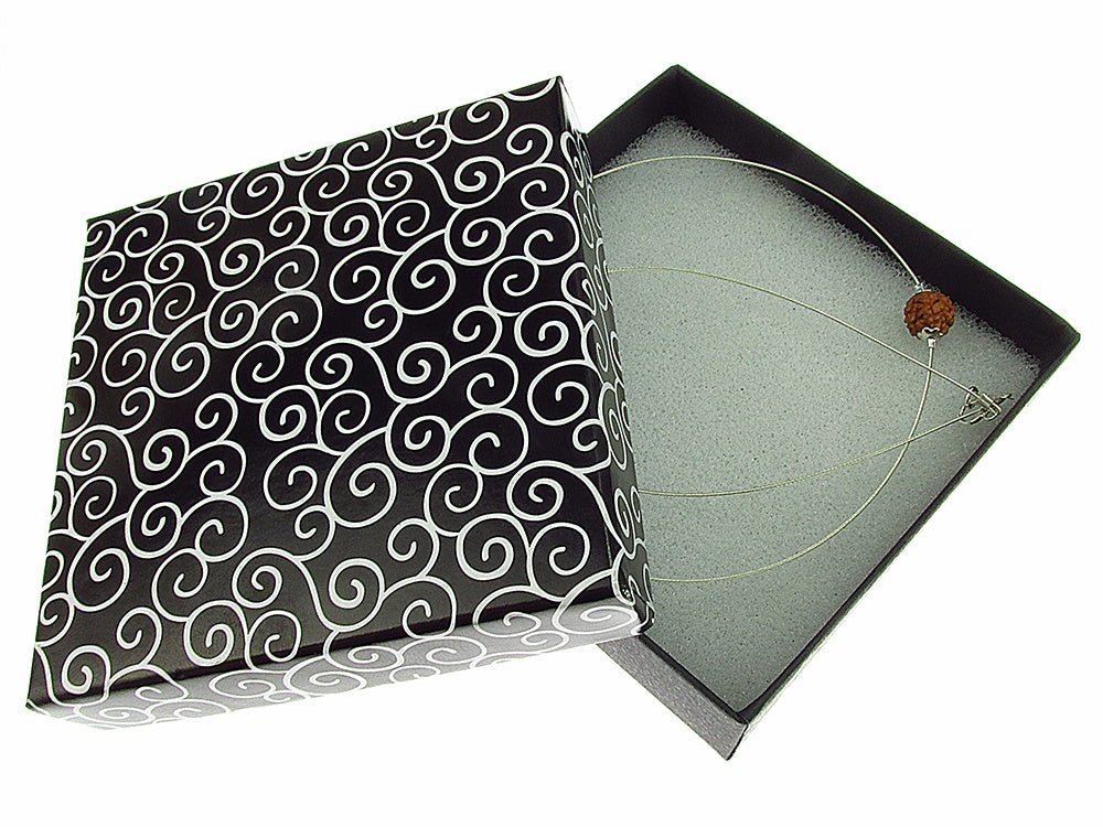 Colier fir argint cu Rudraksha - GlamBazaar.ro