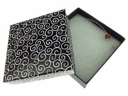 Colier fir argint cu Rudraksha - GlamBazaar.ro