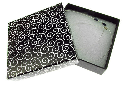 Colier fir argint cu safir si topaz - GlamBazaar.ro