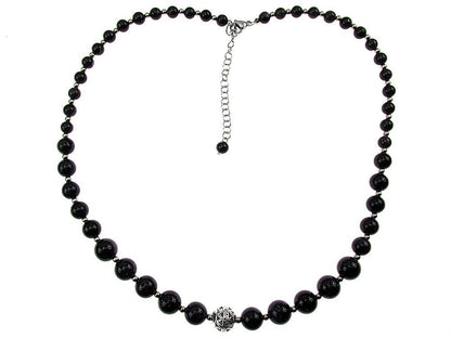 Colier retro Piatra Soarelui albastra - GlamBazaar.ro