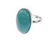 Inel argint reglabil cu angelit natural 18x13 MM
