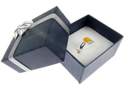 Inel argint reglabil cu jad galben natural 6 MM - GlamBazaar.ro