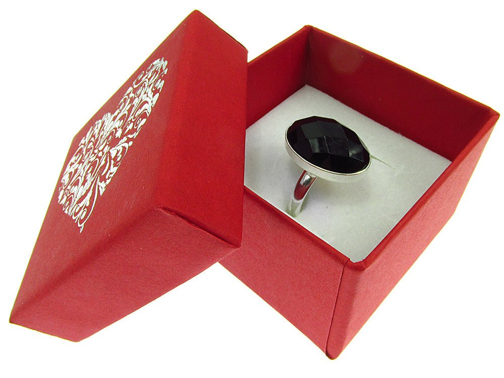 Inel argint reglabil cu onix natural fatetat 18x13 MM - GlamBazaar.ro