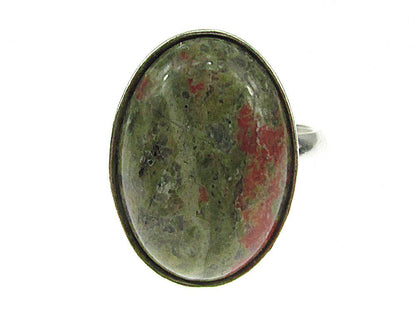 Inel argint reglabil cu unakit natural 18x13 MM - GlamBazaar.ro