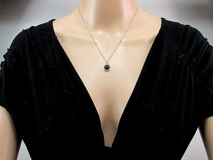 Lantisor argint cu pandantiv coroana onix 8 MM - GlamBazaar.ro