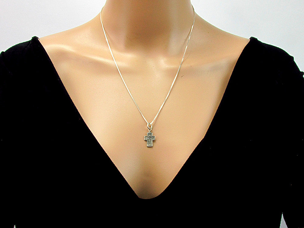 Pandantiv argint cruce ortodoxa UNICAT