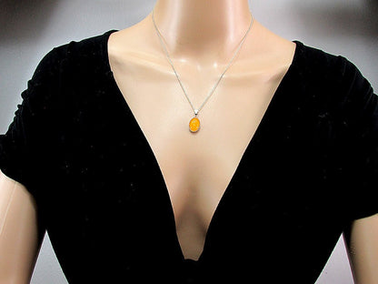 Set argint cu jad galben oval 14x10 MM - GlamBazaar.ro