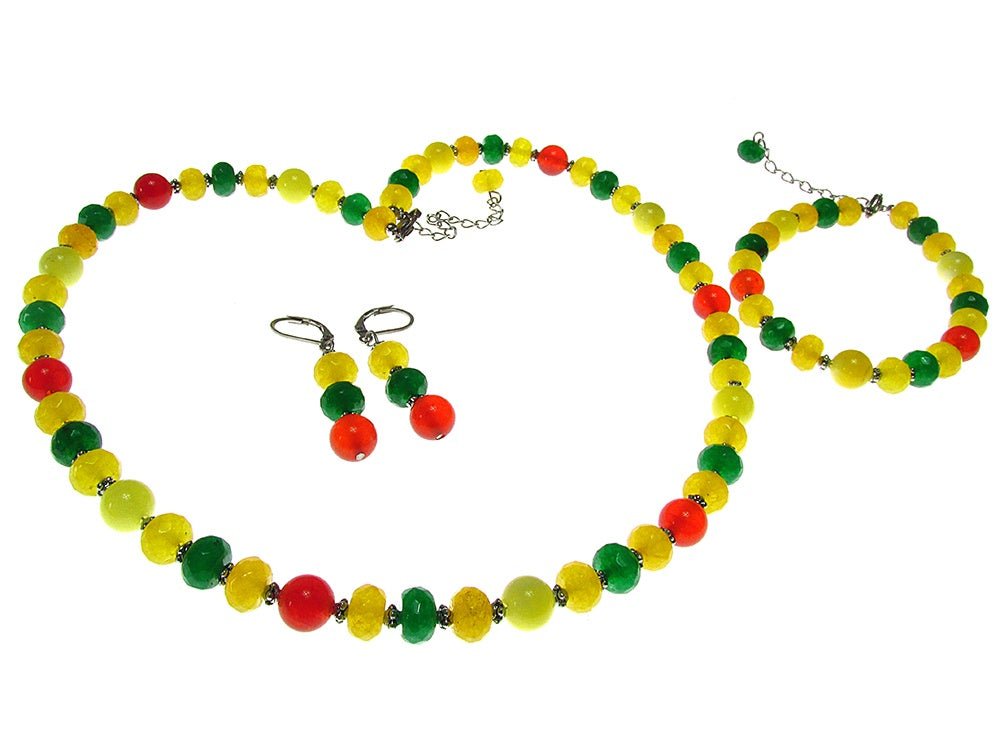 Set bijuterii Autumn Bliss cu jad - GlamBazaar.ro