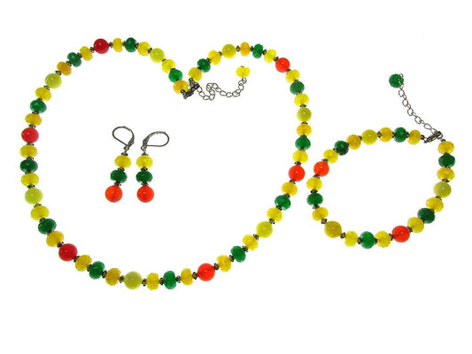 Set bijuterii Autumn Bliss cu jad - GlamBazaar.ro