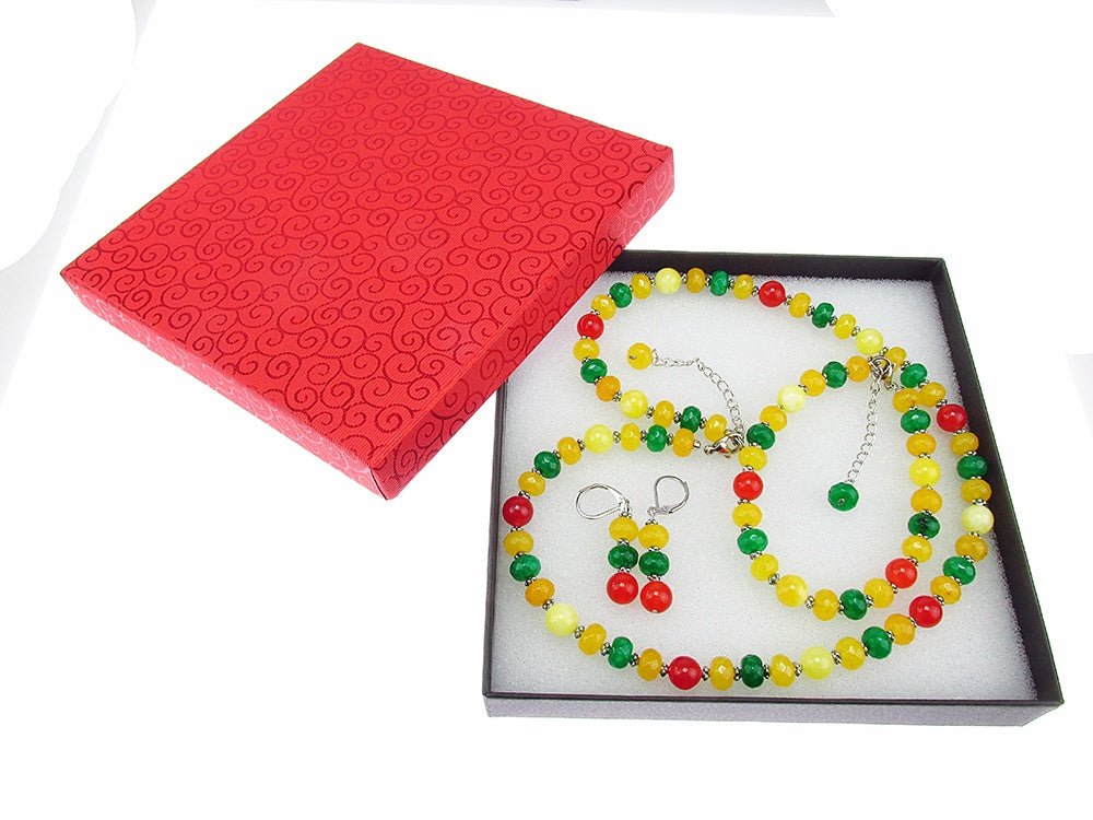 Set bijuterii Autumn Bliss cu jad - GlamBazaar.ro