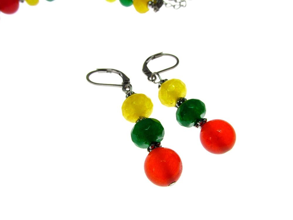 Set bijuterii Autumn Bliss cu jad - GlamBazaar.ro