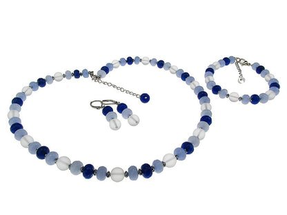 Set bijuterii Winter Dream jad si cuart - GlamBazaar.ro