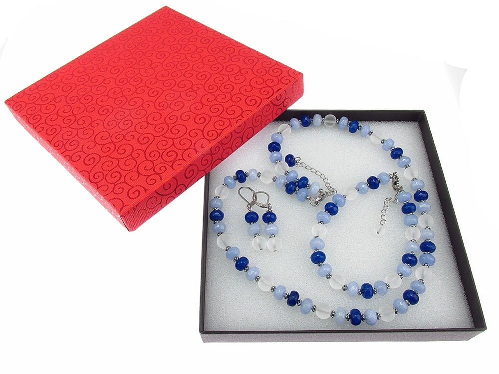 Set bijuterii Winter Dream jad si cuart - GlamBazaar.ro