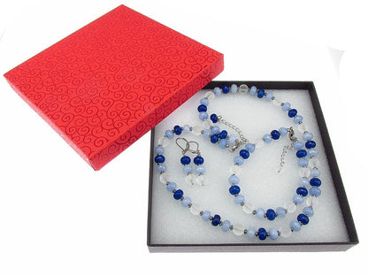 Set bijuterii Winter Dream jad si cuart - GlamBazaar.ro