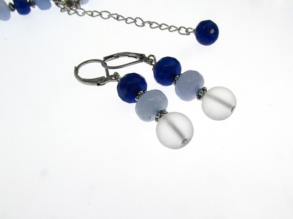 Set bijuterii Winter Dream jad si cuart - GlamBazaar.ro