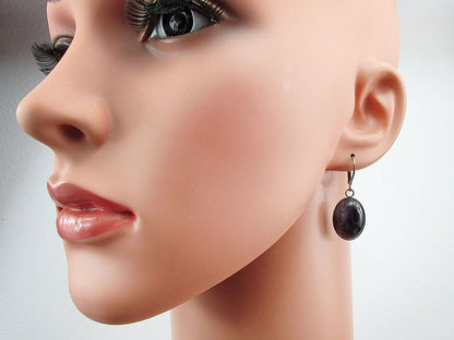 Set bratara si cercei inox cu ametist - GlamBazaar.ro