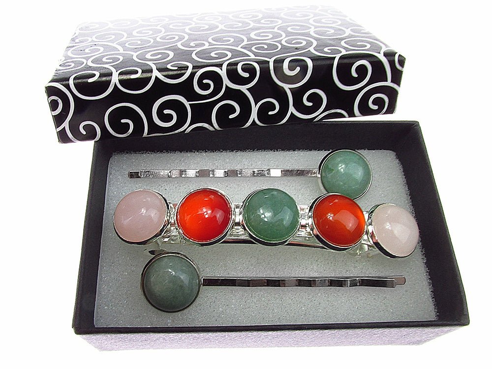 Set clama de par si 2 agrafe talisman zodia Berbec - GlamBazaar.ro