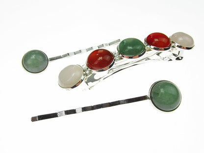 Set clama de par si 2 agrafe talisman zodia Berbec - GlamBazaar.ro