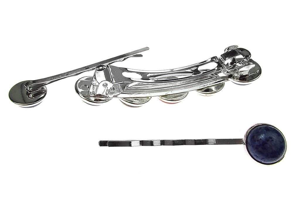 Set clama de par si 2 agrafe talisman zodia Capricorn - GlamBazaar.ro