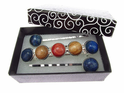 Set clama de par si 2 agrafe talisman zodia Capricorn - GlamBazaar.ro