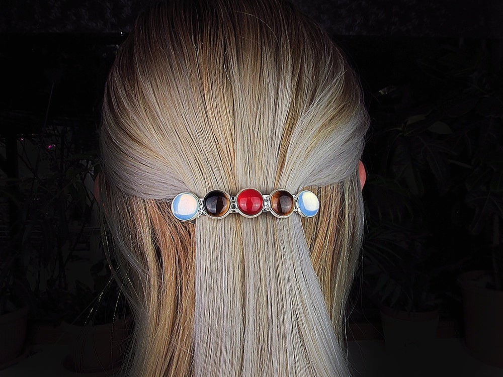 Set clama de par si 2 agrafe talisman zodia Fecioara - GlamBazaar.ro