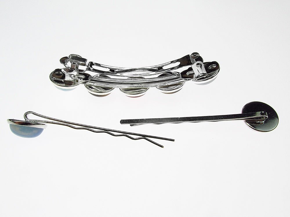 Set clama de par si 2 agrafe talisman zodia Fecioara - GlamBazaar.ro