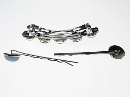 Set clama de par si 2 agrafe talisman zodia Fecioara - GlamBazaar.ro