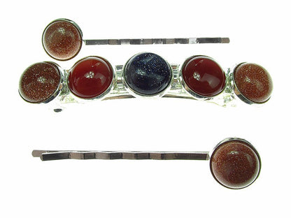 Set clama de par si 2 agrafe talisman zodia Leu - GlamBazaar.ro