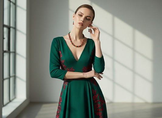 Set dama carneol, agate verzi si malachit - GlamBazaar.ro